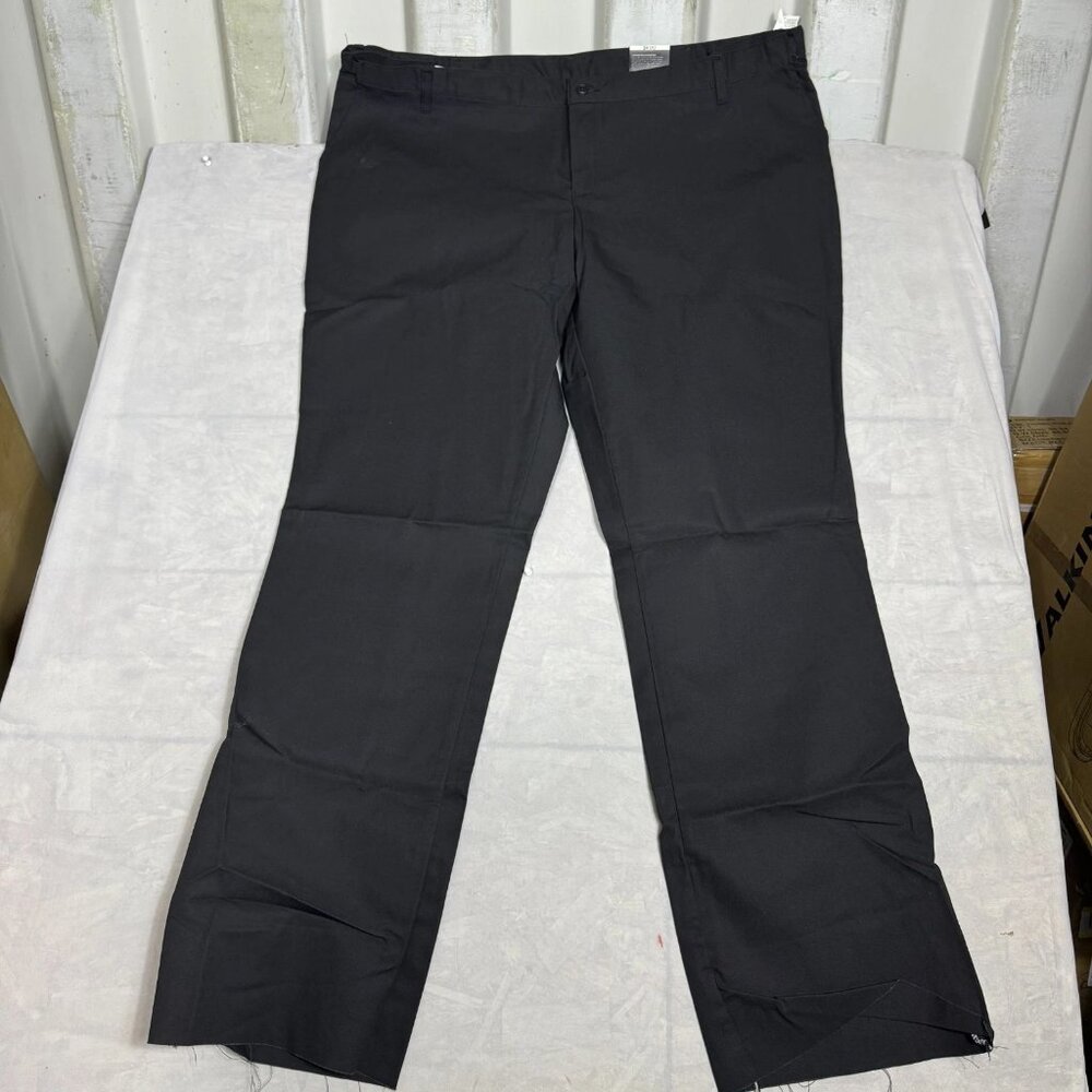 Dickies Chino Pants Womens Black Classic Workwear Straight Leg Size 24 UU NWT